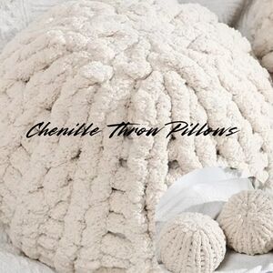Chunky Knit Throw Pillows-Set of 2